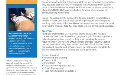 Universal LMS Finance Leasing Corporation Customer Success Story