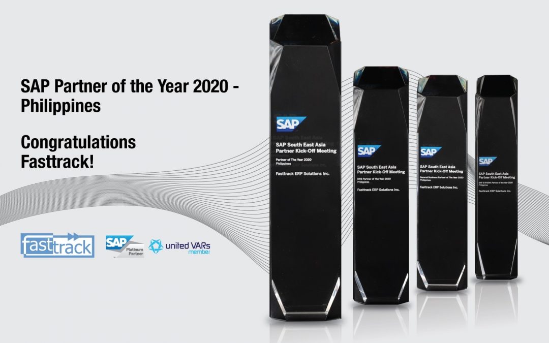Fasttrack is SAP PH Partner of the Year for the second year in a row
