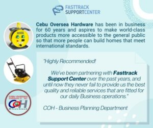 Cebu Oversea Hardware has been in business for 60 years and aspires to make world-class products more accessible to the general public so that more people can build homes that meet international standards.