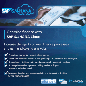 Transform Finance with SAP S/4HANA Cloud