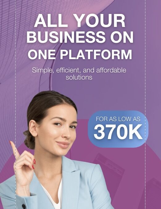 Run your entire business on one platform for as low as 370K!