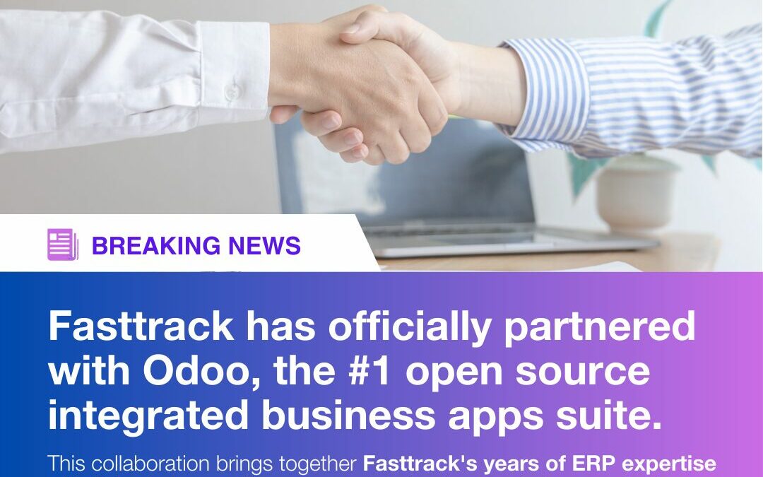 Fasttrack has officially partnered with Odoo