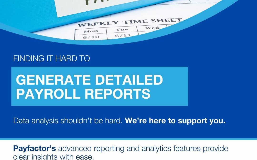 Take control of payroll with Payfactor’s easy-to-use reporting tools