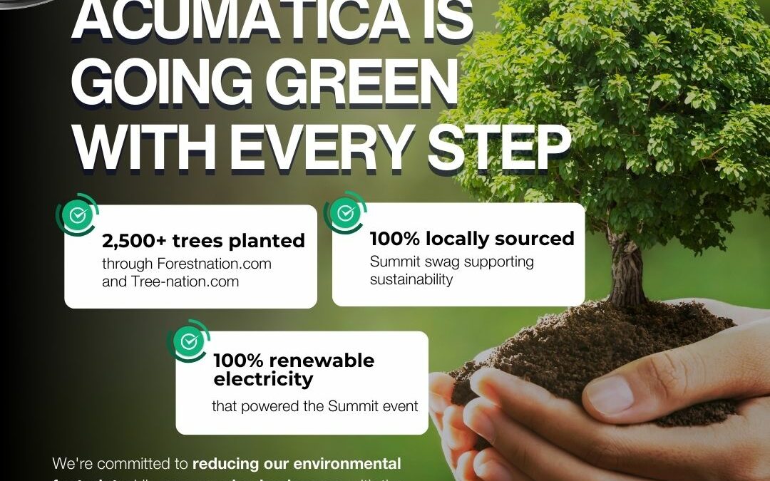 Acumatica is Going Greener in every step